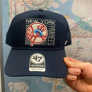NWT Men's '47 navy blue New York Yankees Snapback Hat adjustable NY